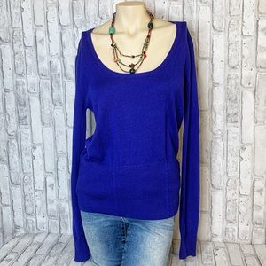 NWT! MANGO Blue Royal Knit Sweater